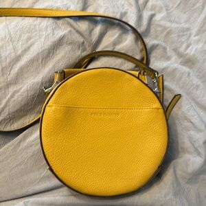 Yellow Leather Crossbody Bag